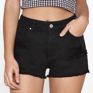 Pacsun high rise black shorts